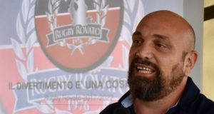 L'allenatore del Rugby Rovato Daniele Porrino