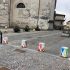 I panettoni colorati nel centro storico di Rovato