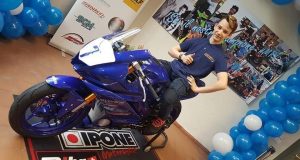 Il giovane motociclista Manuel Rocca