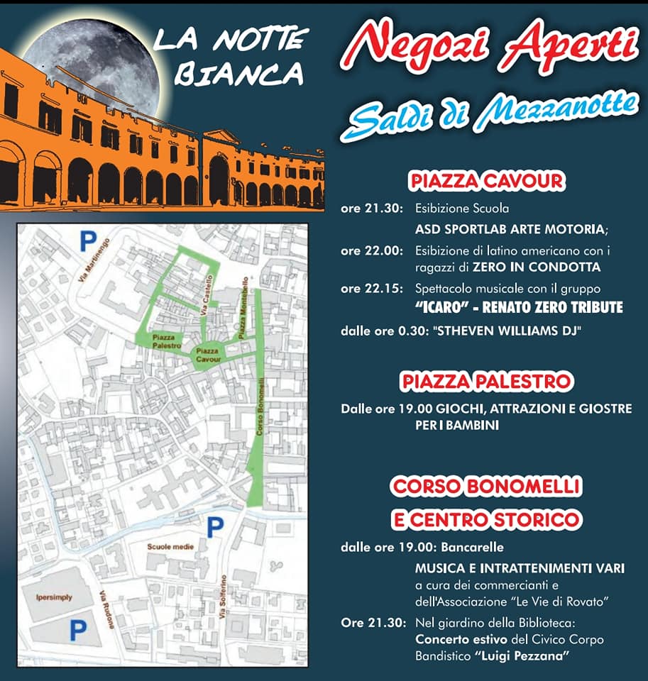 Programma Notte bianca Rovato