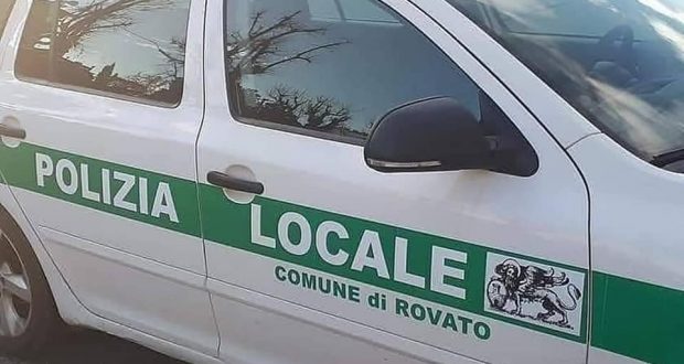 Polizia locale di Rovato, foto da Facebook